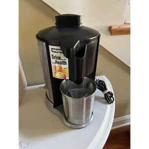 Waring Pro JEX328 Health Juice Extractor w/ Stainless Steel Juicer Cup EUC